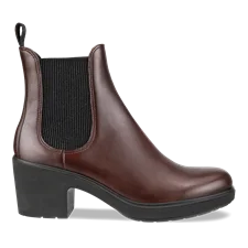 Women's ECCO® Metropole Zurich Leather Chelsea Boot - Brown - Outside