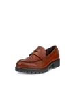 Women's ECCO® Modtray Leather Loafer - Brown - M