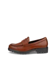Women's ECCO® Modtray Leather Loafer - Brown - O