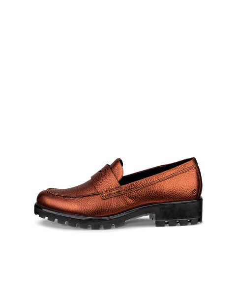 ECCO® Modtray mocassins en cuir pour femme - Marron - O