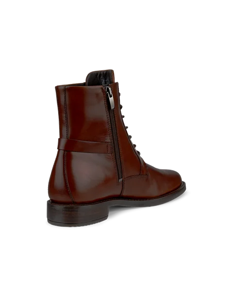 ECCO® Sartorelle 25 mellemhøj snørestøvle i læder til damer - Brun - B
