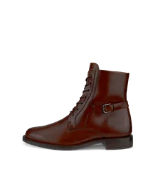 ECCO® Sartorelle 25 mellemhøj snørestøvle i læder til damer - Brun - O