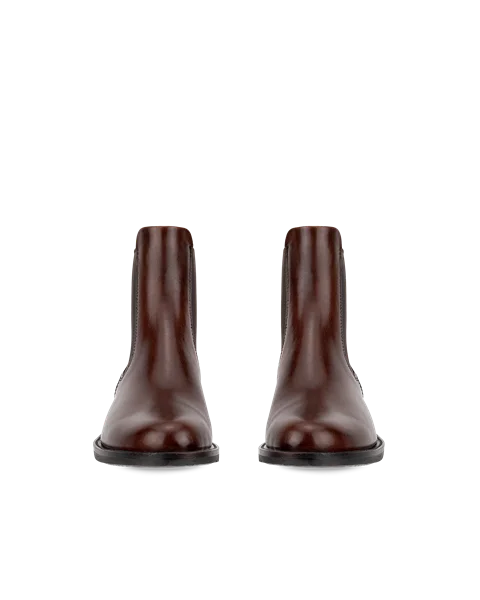ECCO® Sartorelle 25 Chelsea støvler i læder til damer - Brun - Front_Pair