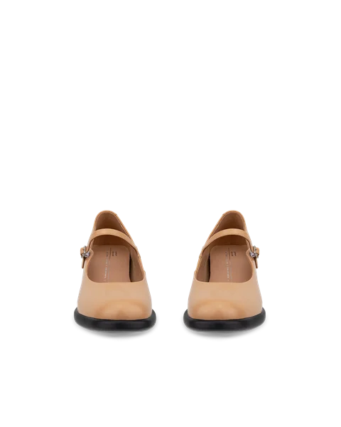 Dámské kožené lodičky na blokovém podpatku ECCO® Sculpted LX 35 - Hnědá  - Front_Pair