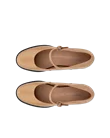 Dámské kožené lodičky na blokovém podpatku ECCO® Sculpted LX 35 - Hnědá  - Top_Left_Pair