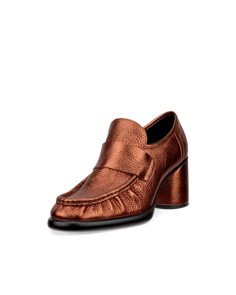 ECCO® Sculpted LX 55 dame loafer blokkhæl skinn - brun - M