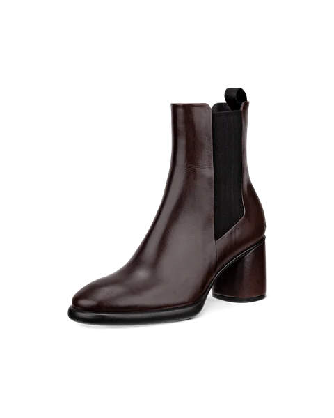 ECCO® Sculpted LX 55 Damen Chelsea Boot aus Leder mit Absatz - Braun - M