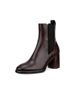 Women's ECCO® Sculpted LX 55 Leather Chelsea Boot Heel - Brown - M