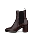 Women's ECCO® Sculpted LX 55 Leather Chelsea Boot Heel - Brown - O