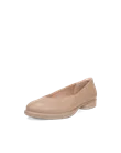 Women's ECCO® Sculpted LX Leather Ballerina - Brown - M