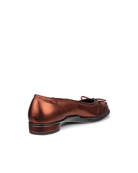 ECCO® Sculpted LX ballerines en cuir pour femme - Marron - B