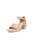 ECCO® Sculpted Sandal LX 55 sandale à talon en cuir pour femme - Beige - M