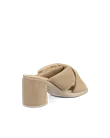 Dámske kožené sandále na podpätku  ECCO® Sculpted Sandal LX 55 - Béžová - B