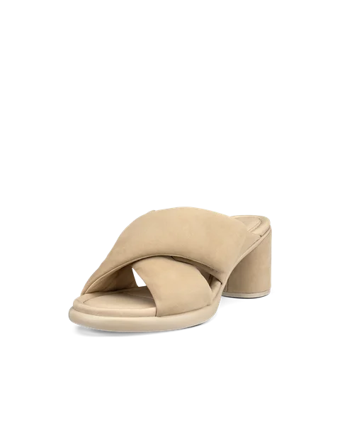 ECCO® Sculpted Sandal LX 55 sandale à talon en cuir pour femme - Beige - M