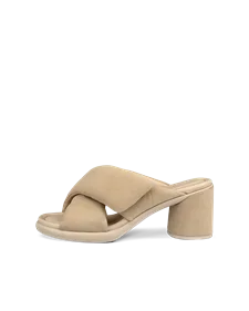 ECCO® Sculpted Sandal LX 55 ženske kožne sandale na petu - Bež - O