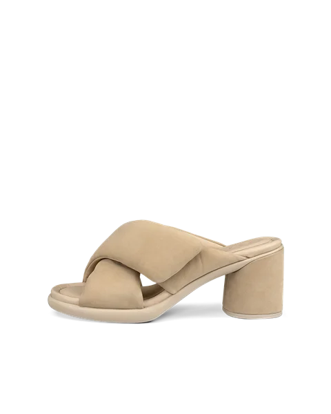 Dámske kožené sandále na podpätku  ECCO® Sculpted Sandal LX 55 - Béžová - O