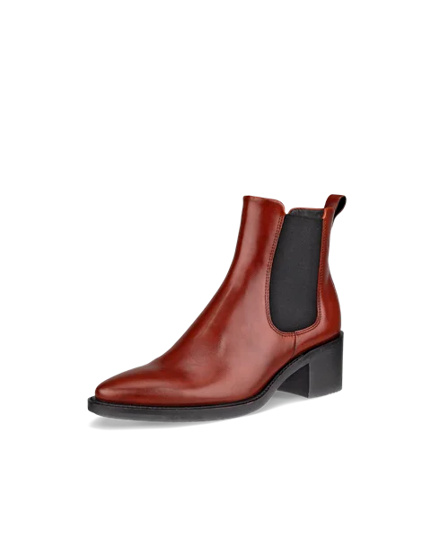 ECCO® Shape 35 Sartorelle Chelsea støvler i læder til damer - Brun - M