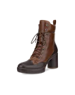 Women's ECCO® Shape Sculpted Motion 55 Leather Ankle Boot - Brown - M