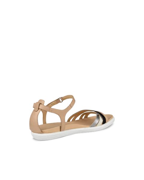 ECCO® Simpil sandale plate en nubuck pour femme - Marron - B