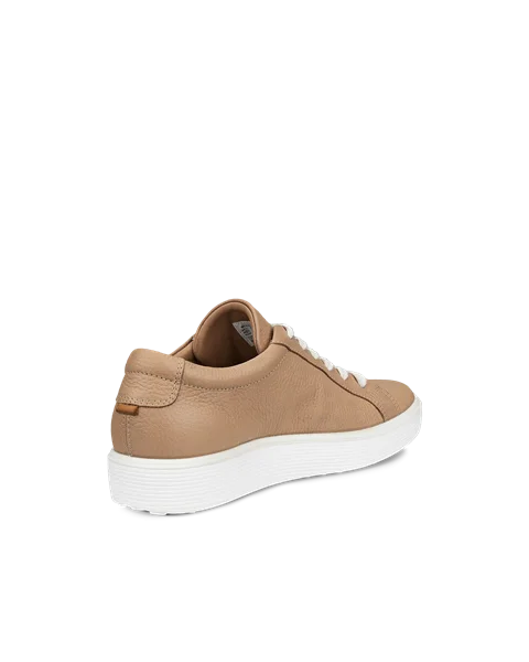 Women's ECCO® Soft 60 Leather Trainer - Brown - B