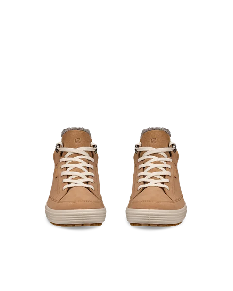 ECCO® Soft 7 Tred mellemhøj Gore-Tex støvle i nubuck til damer - Brun - Front_Pair
