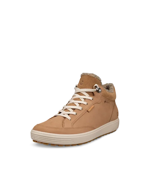 ECCO® Soft 7 Tred dame Gore-Tex halvhøy støvel nubuk - brun - M