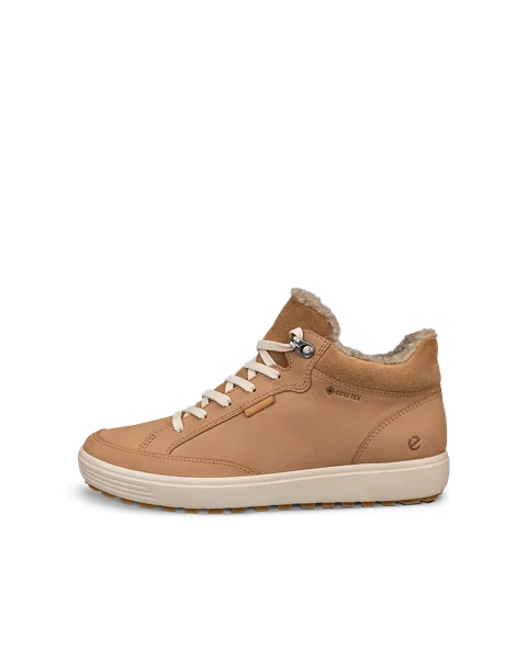 ECCO® Soft 7 Tred Dames halfhoge laars van nubuck met Gore-Tex - Bruin - O