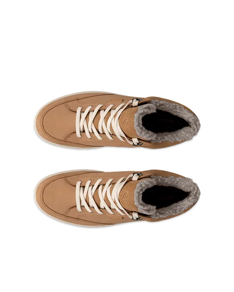 ECCO® Soft 7 Tred dame Gore-Tex halvhøy støvel nubuk - brun - Top_Left_Pair