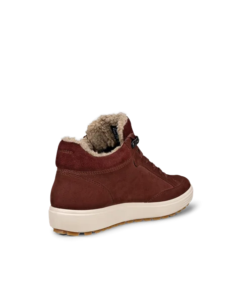 Women's ECCO® Soft 7 Tred Nubuck Gore-Tex Mid-Cut Boot - Brown - B