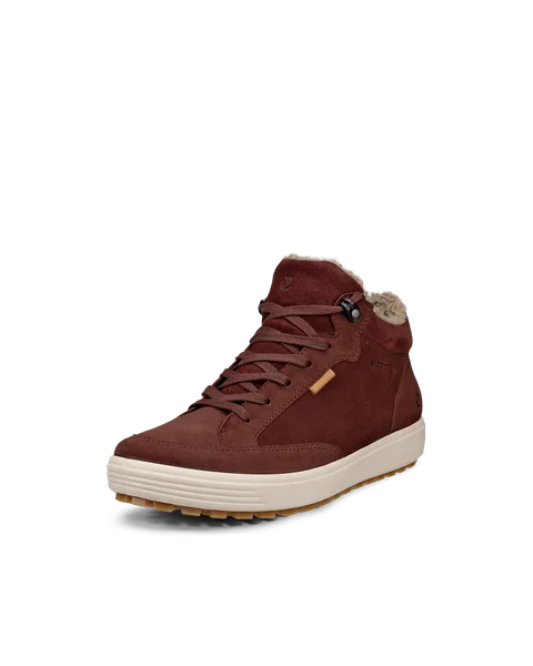 Women's ECCO® Soft 7 Tred Nubuck Gore-Tex Mid-Cut Boot - Brown - M