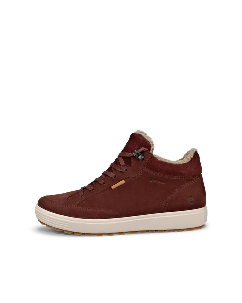 ECCO® Soft 7 Tred Dames halfhoge laars van nubuck met Gore-Tex - Bruin - O