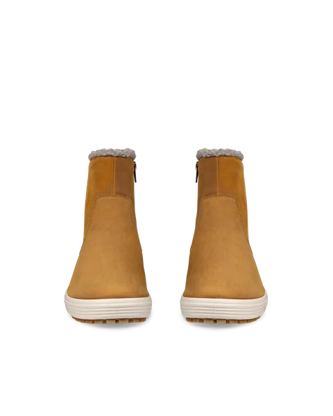 ECCO® Soft 7 Tred dame halvhøy støvel nubuk - brun - Front_Pair