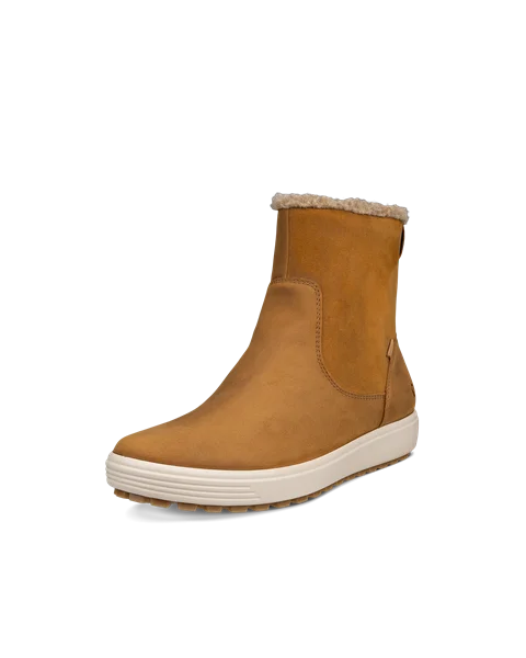 ECCO® Soft 7 Tred dame halvhøy støvel nubuk - brun - M