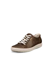 ECCO® Soft 7 Dames leren sneaker - Bruin - M