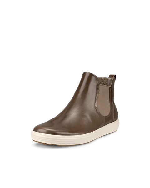 ECCO® Soft 7 Chelsea støvler i læder til damer - Brun - M