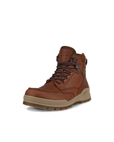 Women's ECCO® Track 25 Leather Gore-Tex Mid-Cut Boot - Brown - M