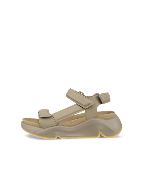 Dámské kožené sandály na platformě ECCO® Chunky Sandal - Zelená - O