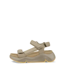 Dámské kožené sandály na platformě ECCO® Chunky Sandal - Zelená - O