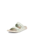 Women's ECCO® Cozmo Nubuck Two Strap Sandal - Green - M