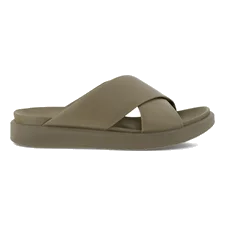ECCO® Flowt LX slide-on sko i læder med krydsrem til damer - Grøn - Outside