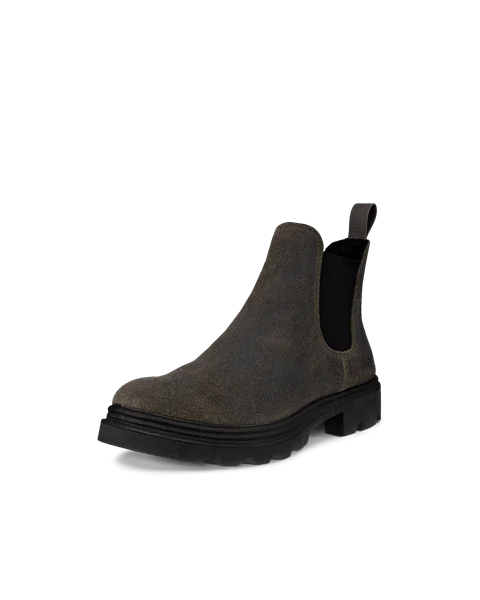 Women's ECCO® Grainer Suede Chelsea Boot - Green - M