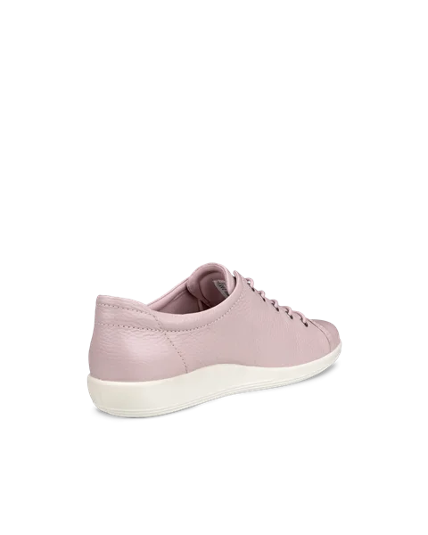 Damskie skórzane sneakersy ECCO® Soft 2.0 - Różowy - B