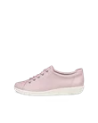 Damskie skórzane sneakersy ECCO® Soft 2.0 - Różowy - O