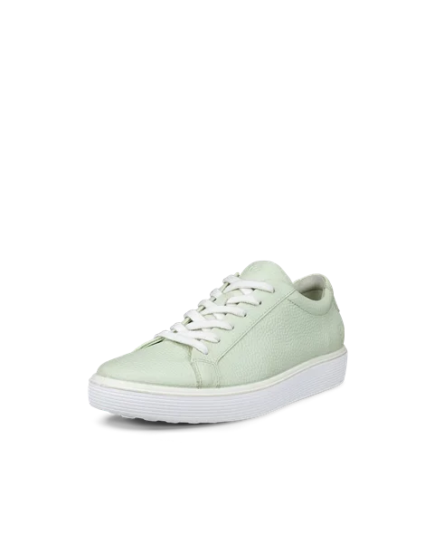 Damskie skórzane sneakersy ECCO® Soft 60 - Zielony - M