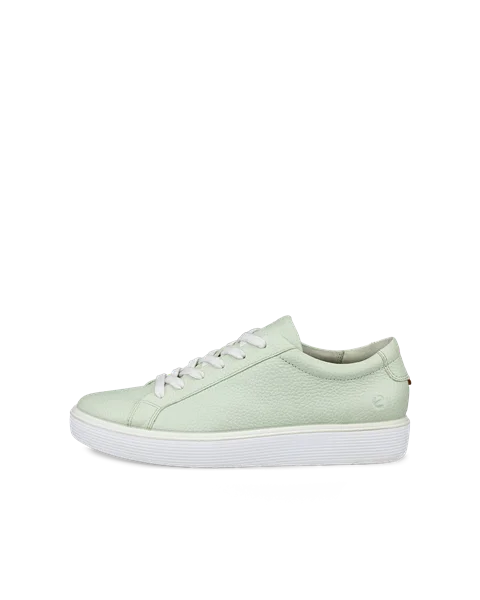 Women's ECCO® Soft 60 Leather Trainer - Green - O