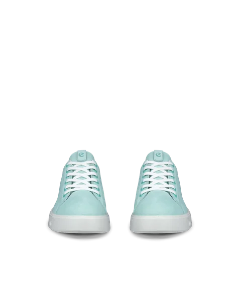 Women's ECCO® Street 720 Nubuck Gore-Tex Trainer - Green - Front_Pair