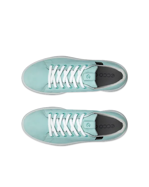 Women's ECCO® Street 720 Nubuck Gore-Tex Trainer - Green - Top_Left_Pair