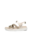 ECCO® Flowt Damen Flache Ledersandale - Gold - O