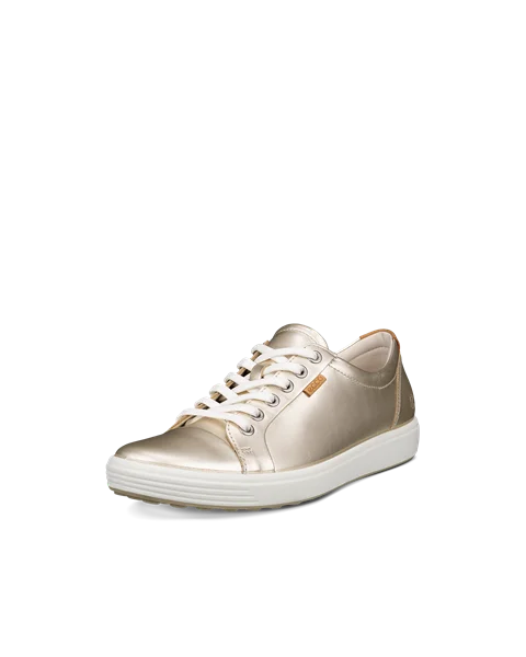ECCO® Soft 7 Damen Ledersneaker - Gold - M