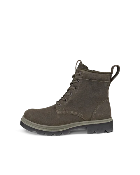 Women's ECCO® Grainer Lace-Up Boot - Grey - O